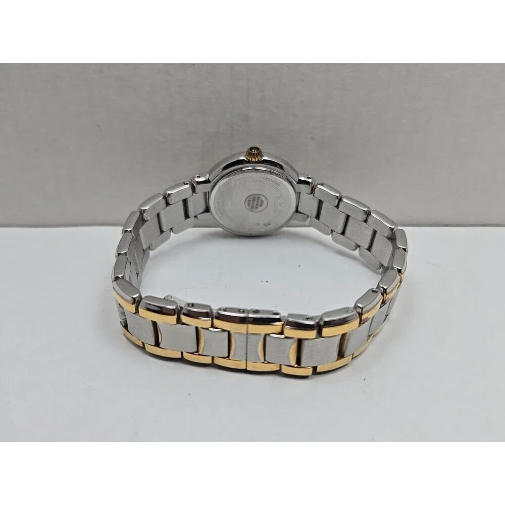 Bulova 98L158 Womens Two Tone Stainless Steel Quartz Watch New Battery